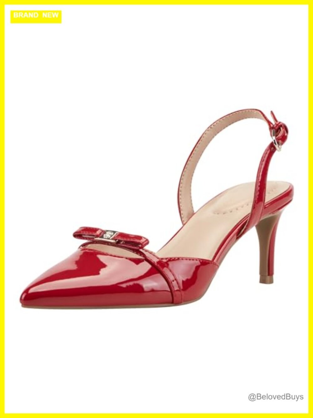 Faux Patent Leather Pointy Toe Stiletto Pump Dress Shoe
